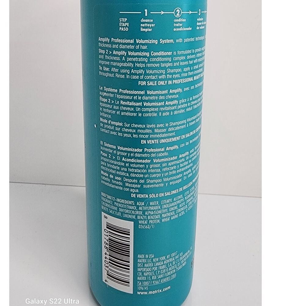 Matrix Essentials Amplify Conditioner 13.5oz /400ml Volumizing Fine Hair NEW - Picture 3 of 5